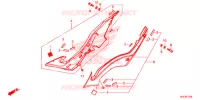 COUVERCLES LATERAUX pour Honda CBR 650 F ABS de 2016