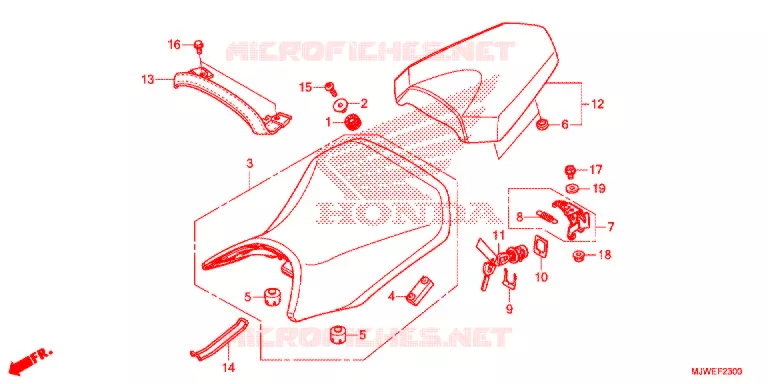 SELLE Honda MOTO 500 CBR 2016  CBR500RAG