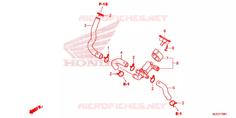 VALVE DE COMMANDE D'INJECTION D'AIR Honda MOTO 650 CB 2016  CB650FG