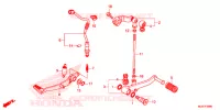 PEDALE pour Honda CB 500 F ABS de 2016