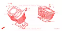 CYLINDRE pour Honda VTX 1800 F Specification 3 de 2006
