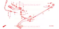 PEDALE pour Honda VTX 1800 F Specification 3 de 2006