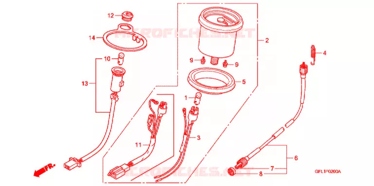COMPTEUR Honda MOTO 50 MONKEY 2006  Z50J6_M