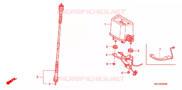 COMPTEUR Honda MOTO 450 CRF 2007  CRF450X7