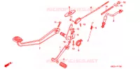 PEDALE pour Honda CB 250 NIGHTHAWK de 2007