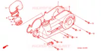 COUVERCLE GAUCHE pour Honda CH 80 ELITE de 2007