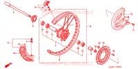 ROUE AVANT pour Honda CR 250 R de 2007