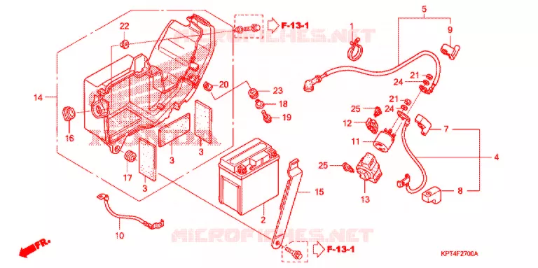 BATTERIE Honda MOTO 150 CRF 2007  CRF150F7