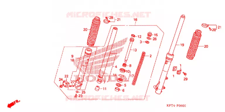 FOURCHE Honda MOTO 150 CRF 2007  CRF150F7