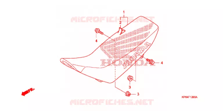 SELLE Honda MOTO 230 CRF 2007  CRF230F7