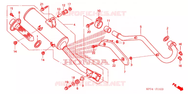 SILENCIEUX D'ECHAPPEMENT Honda MOTO 230 CRF 2007  CRF230F7