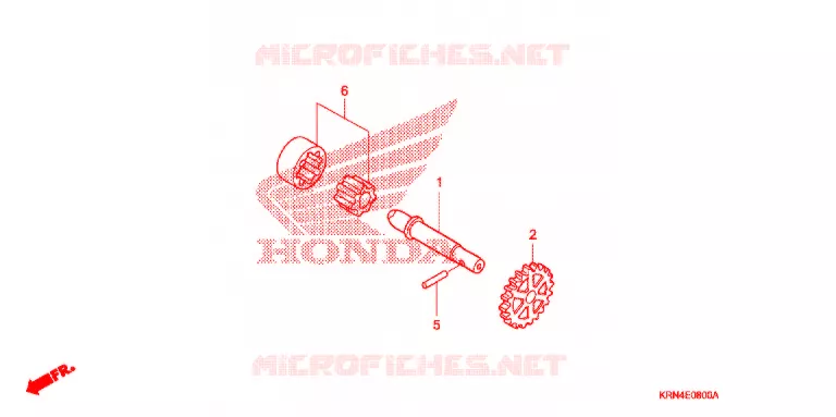 POMPE A HUILE Honda MOTO 250 CRF 2007  CRF250R7