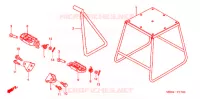 BEQUILLE   REPOSE PIEDS pour Honda CRF 450 R de 2007