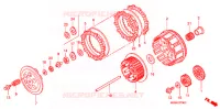 EMBRAYAGE pour Honda CRF 450 R de 2007