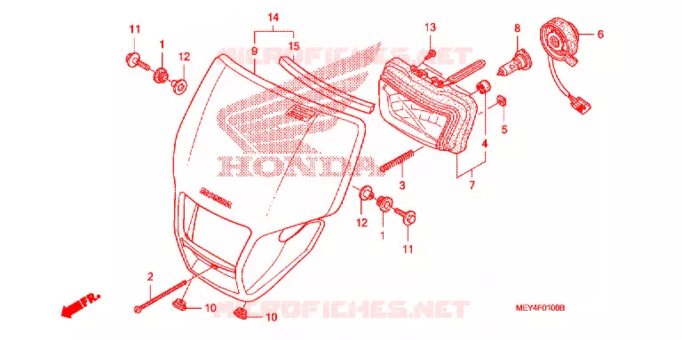 PHARE Honda MOTO 450 CRF 2007  CRF450X7