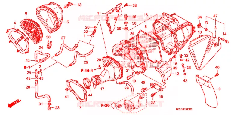 FILTRE A AIR Honda MOTO 450 CRF 2007  CRF450X7