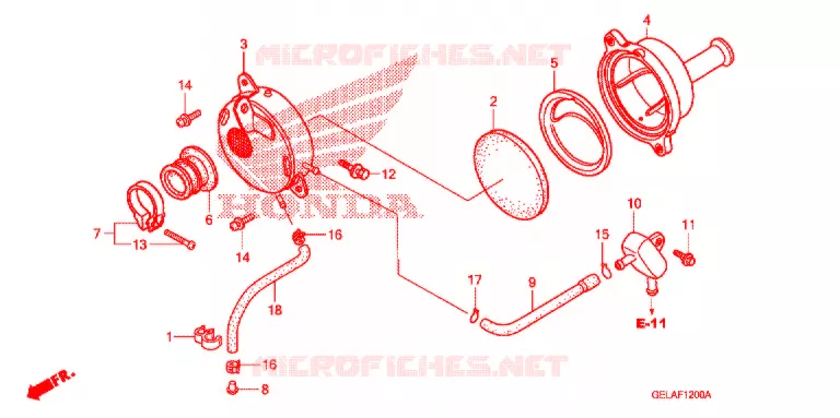 FILTRE A AIR Honda MOTO 50 CRF 2007  CRF50F7