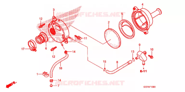 FILTRE A AIR Honda MOTO 70 CRF 2007  CRF70F7