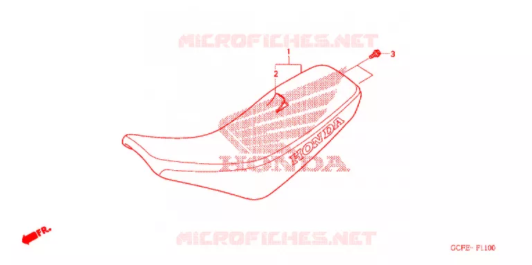 SELLE Honda MOTO 70 CRF 2007  CRF70F7