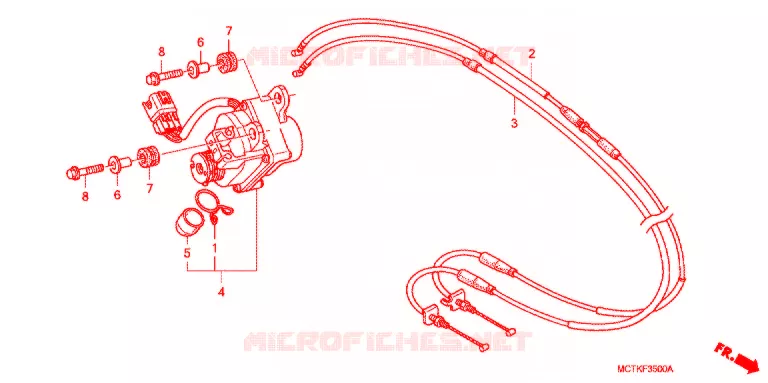 SERVO-MOTEUR (FJS400A/D/FJS600A/D5-8) Honda SCOOTER 600 SILVERWING 2007  FJS600D7