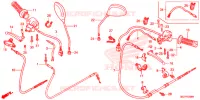 LEVIER DE GUIDON   CABLE   COMMODO pour Honda RUCKUS 50 BLACK de 2007