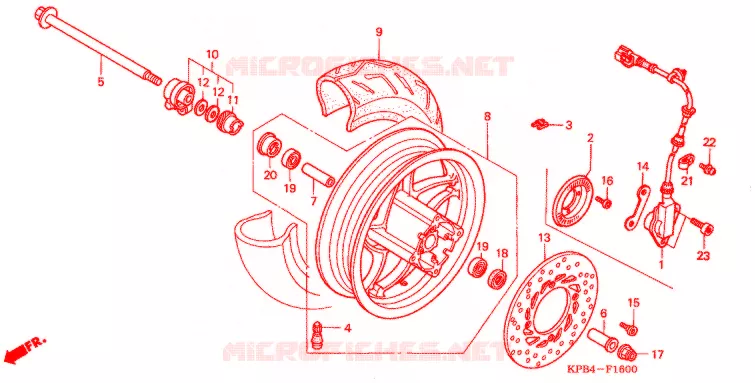 ROUE AVANT Honda SCOOTER 250 REFLEX 2007  NSS250AS7