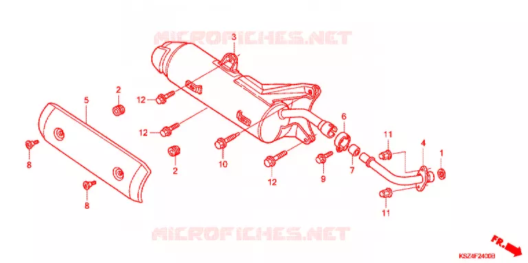 SILENCIEUX D'ECHAPPEMENT Honda SCOOTER 250 REFLEX 2007  NSS250AS7