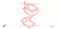 CYLINDRE pour Honda FOURTRAX 420 RANCHER 4X4 Electric Shift CAMO de 2007