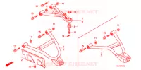 TRIANGLES AVANT pour Honda FOURTRAX 420 RANCHER 4X4 Electric Shift CAMO de 2007