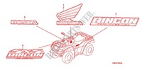 AUTOCOLLANTS pour Honda FOURTRAX 680 RINCON GPS de 2007