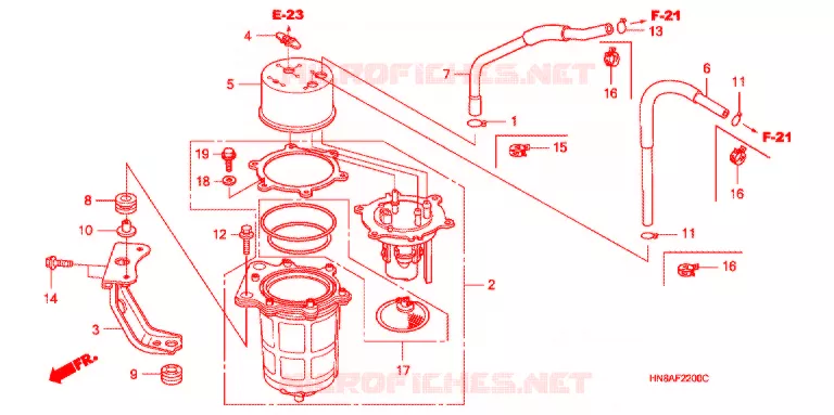 POMPE A ESSENCE Honda ATV 680 FOURTRAX 2007  TRX680FGA7