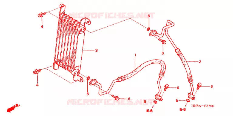 RADIATEUR D'HUILE Honda ATV 680 FOURTRAX 2007  TRX680FGA7