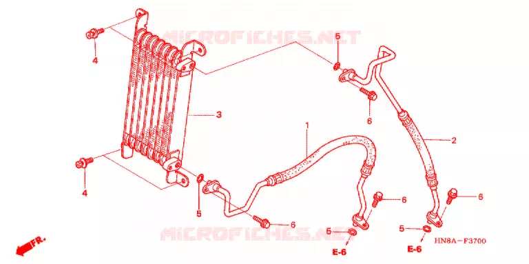 RADIATEUR D'HUILE Honda ATV 680 FOURTRAX 2007  TRX680FGA7