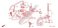 RESERVOIR A CARBURANT ('06/'07) pour Honda SPORTRAX TRX 90 EX de 2007