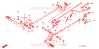 PEDALE pour Honda SHADOW 600 VLX de 2007