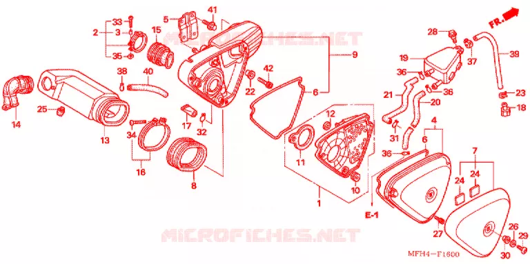 FILTRE A AIR Honda MOTO 600 SHADOW 2007  VT600CD7