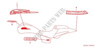AUTOCOLLANTS (VTX1800F) pour Honda VTX 1800 F Specification 3 de 2007