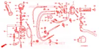 LEVIER DE GUIDON   CABLE   COMMODO ('06 '08) pour Honda TRX 450 R SPORTRAX Kick start de 2008
