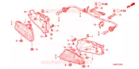 FEU ARRIERE pour Honda FOURTRAX 680 RINCON CAMO de 2008