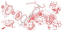 FLASQUE   MACHOIRES DE FREIN ARRIERE pour Honda FOURTRAX 420 RANCHER 4X4 Manual Shift CAMO de 2009