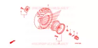 ROUE ARRIERE pour Honda FOURTRAX 420 RANCHER 4X4 Manual Shift CAMO de 2009