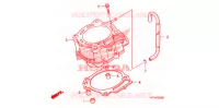 CYLINDRE pour Honda TRX 450 R SPORTRAX Electric Start WHITE de 2009