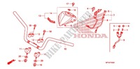 GUIDON pour Honda TRX 450 R SPORTRAX Electric Start WHITE de 2009