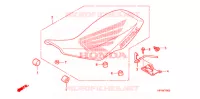 SELLE pour Honda TRX 450 R SPORTRAX Electric Start WHITE de 2009