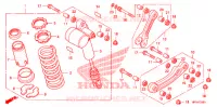 AMORTISSEUR ARRIERE pour Honda TRX 450 R SPORTRAX Electric Start de 2009