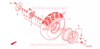 ROUE AVANT pour Honda TRX 450 R SPORTRAX Electric Start de 2009