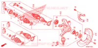 ARBRE DE ROUE  pour Honda FOURTRAX 500 FOREMAN 4X4 Electric Shift CAMO de 2009