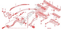 REPOSE PIED   PEDALE pour Honda FOURTRAX 500 FOREMAN 4X4 Power Steering de 2009