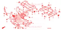 SUPPORT pour Honda FOURTRAX 500 FOREMAN 4X4 Power Steering de 2009