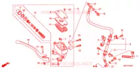 MAITRE CYLINDRE DE FREIN AVANT pour Honda SHADOW VT 750 ABS TWO TONE de 2009